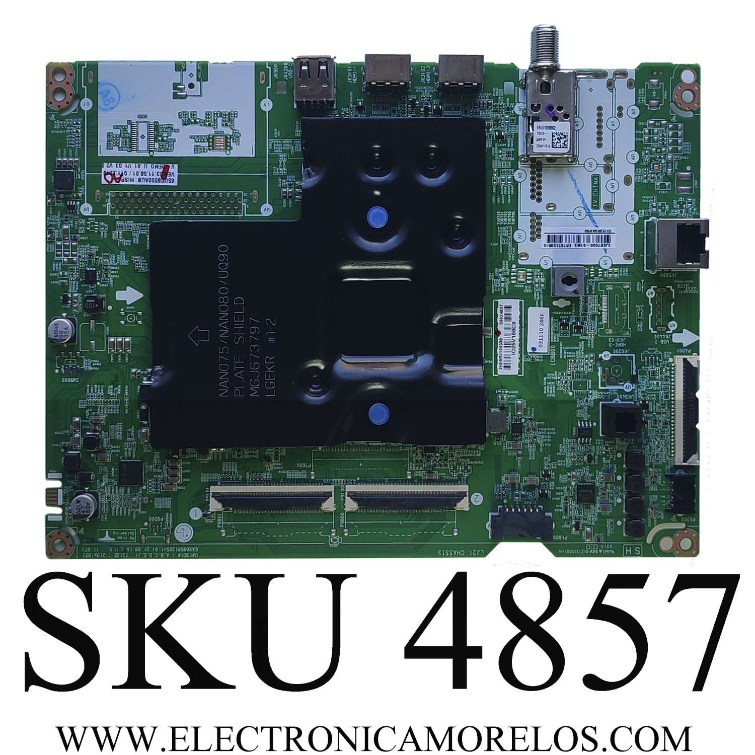 MAIN PARA TV LG / NUMERO DE PARTE EBT67228510 / EAX69581205(1.0) / 36624837 / PANEL NC650TQG-ABKH6 / DISPLAY HV650QUN-F7D / MODELO 65UQ8000AUB.AUSFLKR	